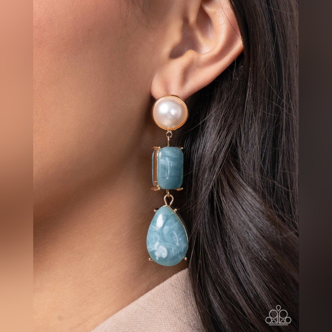 Marbled Masterpiece Post Earrings